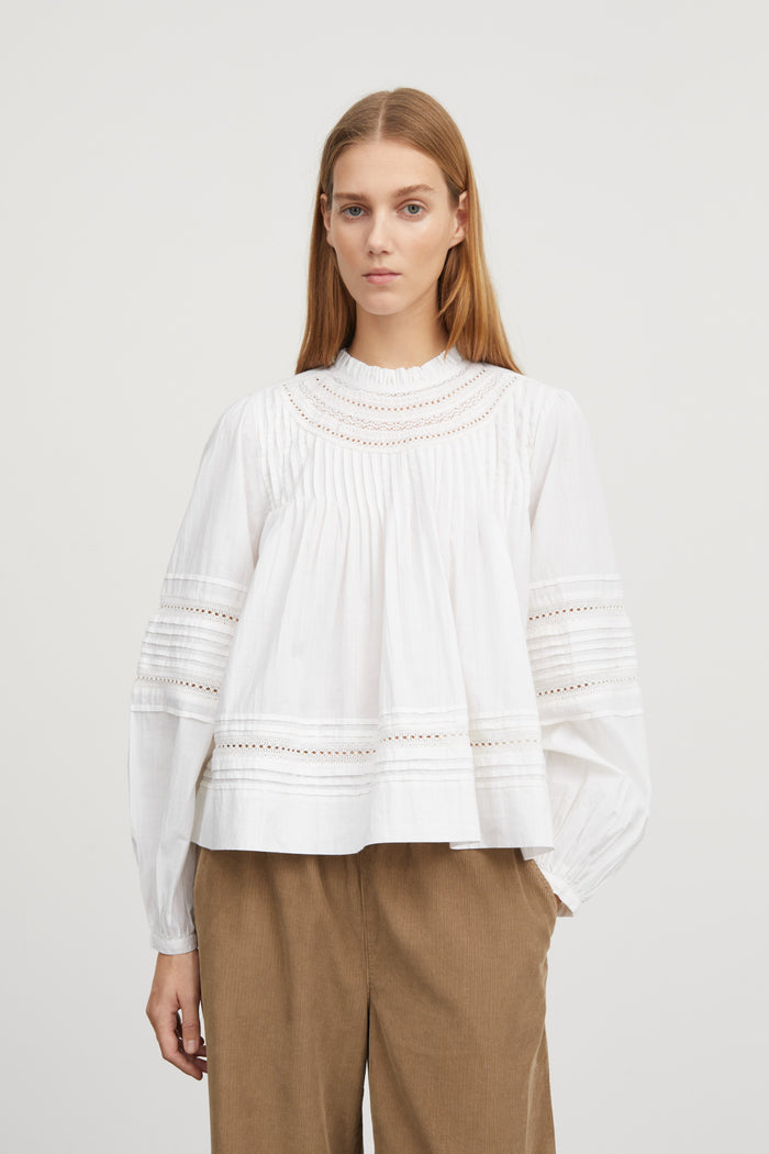 Skall Studio - Bianco Blouse - Optic White