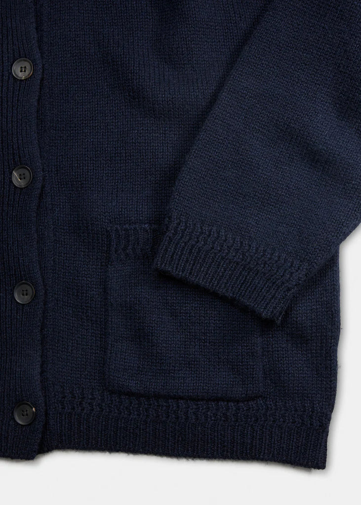 Aiayu - Cobe Wool Cardigan - Black Blue