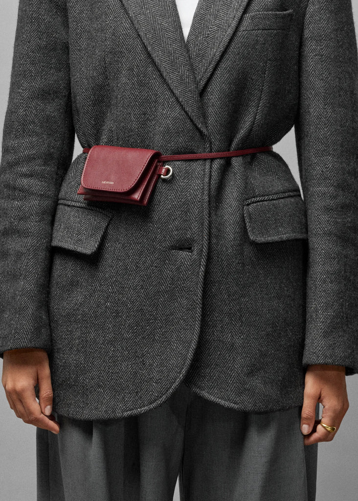 Lié Studio - The Stella Wallet - Burgundy Red