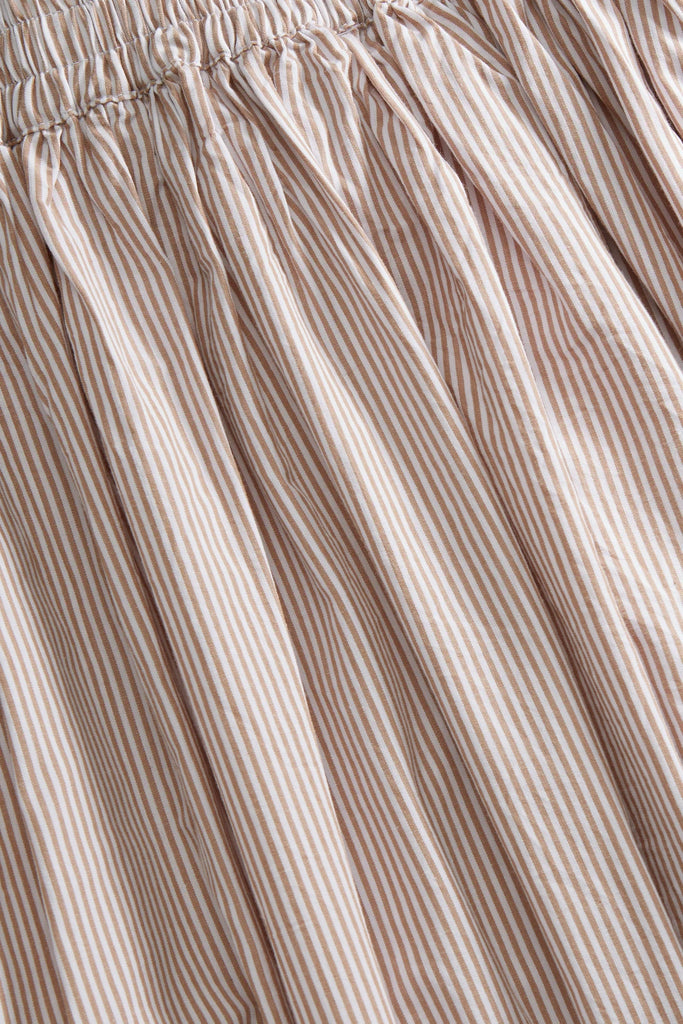 Skall Studio - Ginny Skirt - Warm Beige/White Stripe