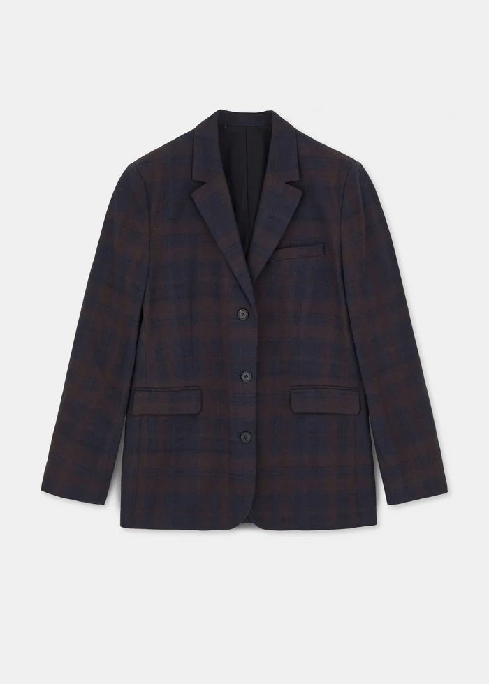 Aiayu - Mason Jacket Check - Mix Navy