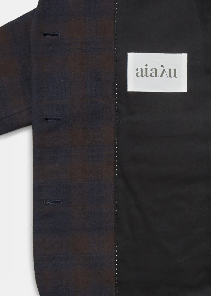 Aiayu - Mason Jacket Check - Mix Navy