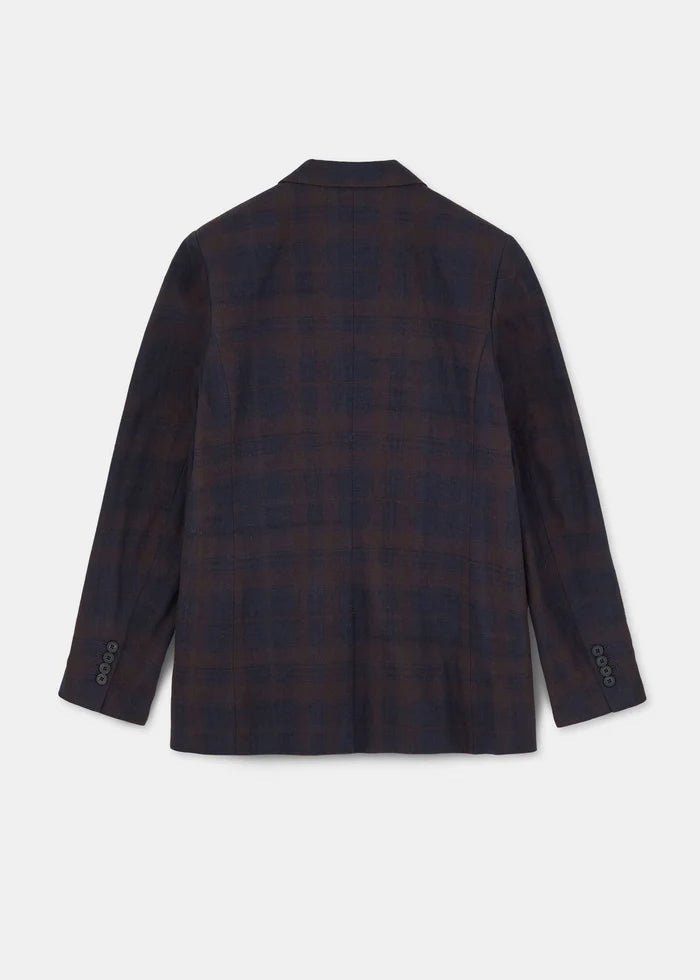 Aiayu - Mason Jacket Check - Mix Navy