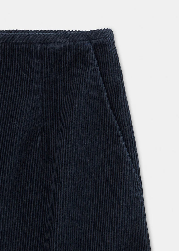 Aiayu - Mini Skirt Corduroy - Black Navy