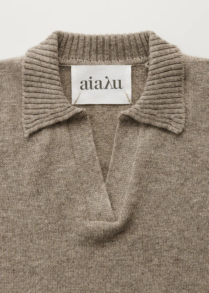 Aiayu - Optica Polo Sweater - Pure Soil