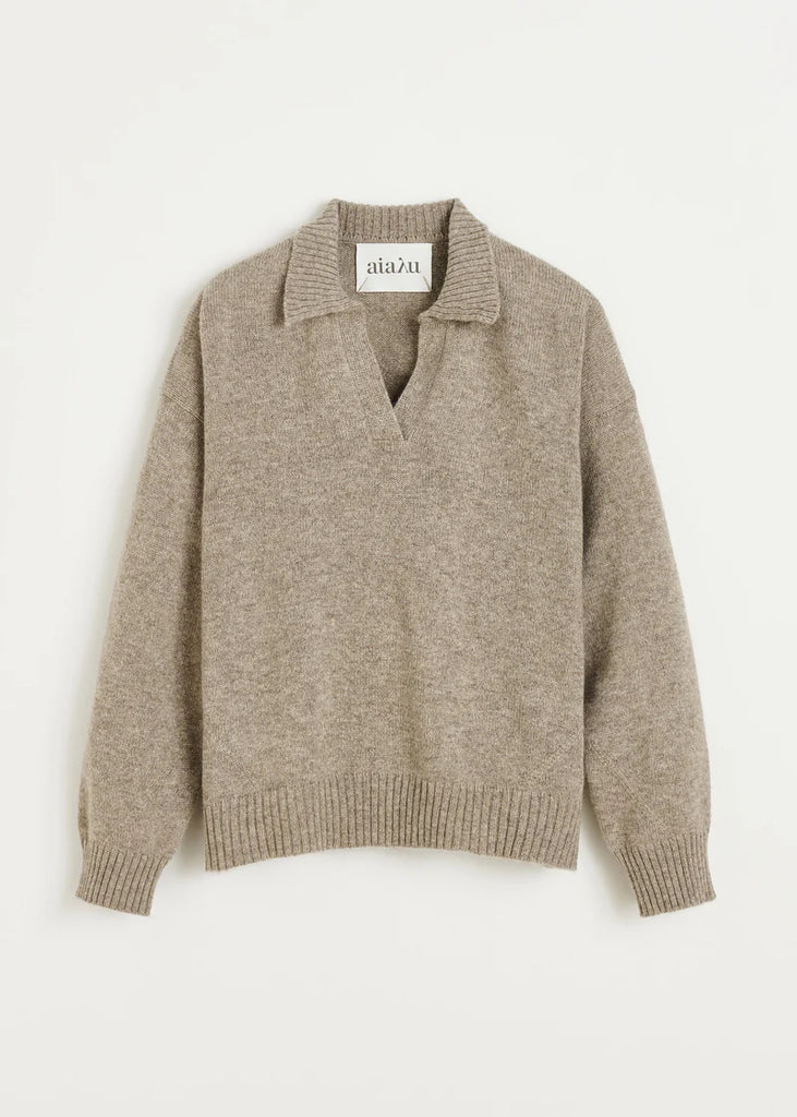 Aiayu - Optica Polo Sweater - Pure Soil