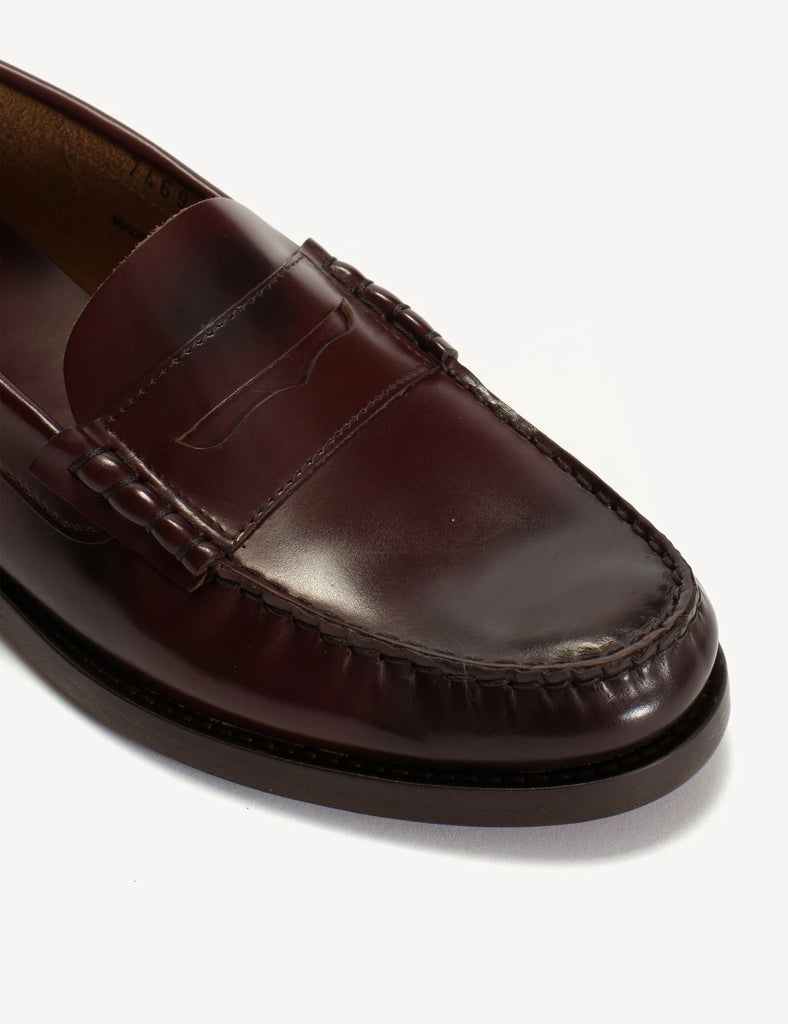 Dico - Moccasin Penny Loafer - Bordeaux Polido Leather