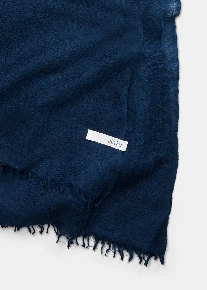 Aiayu - Poon Cashmere Scarf - Navy