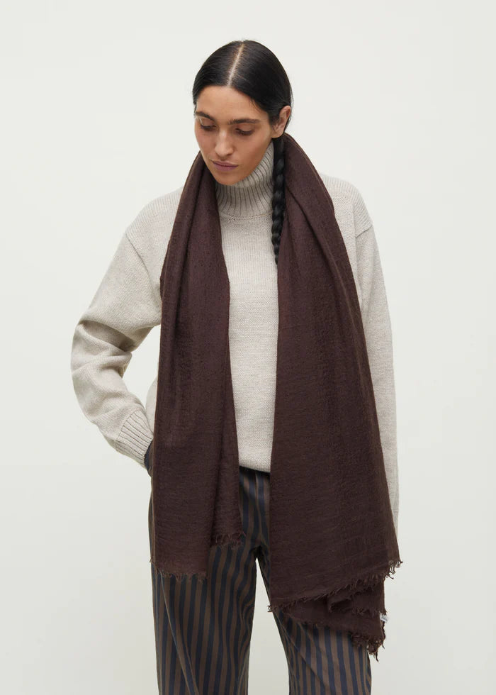 Aiayu - Poon Cashmere Scarf - Chocolate