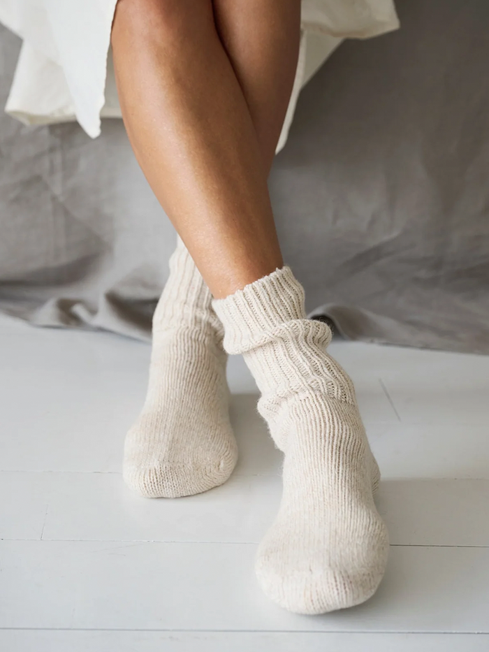 Moshi Moshi Mind - Boyfriend Socks - Beige