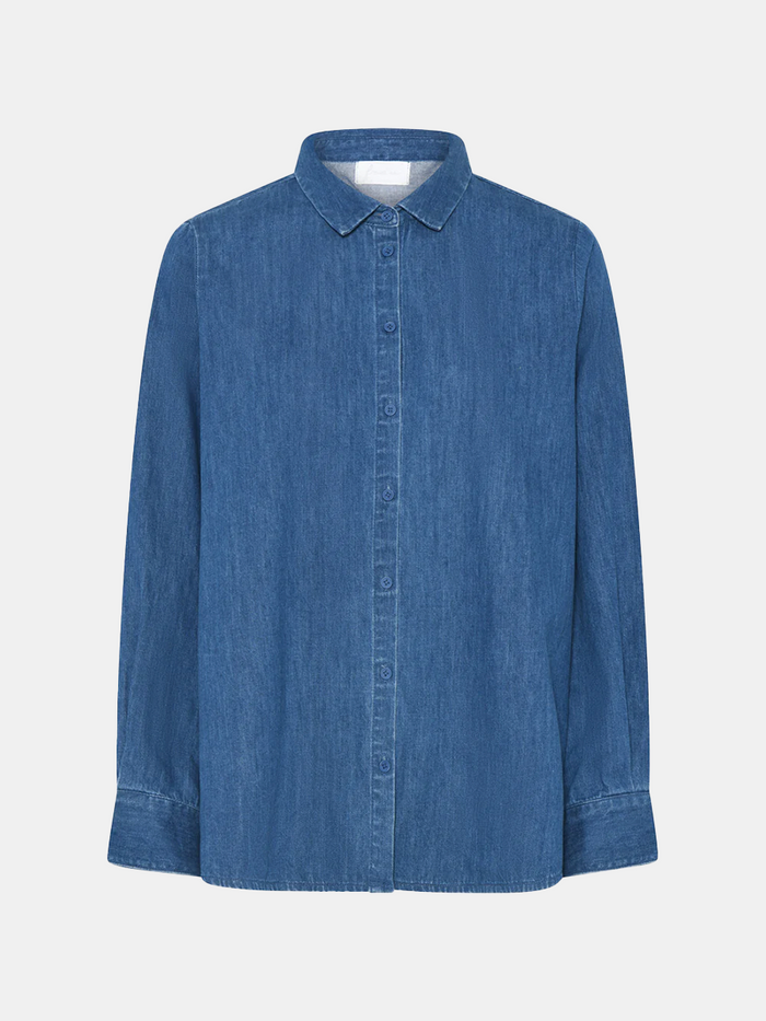 Frau - Dhaka Denim Skjorte - Clear Blue Denim