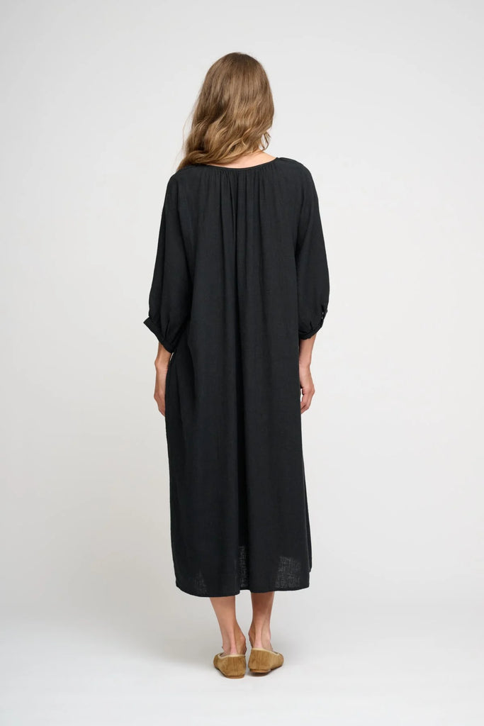 Moshi Moshi Mind - May Shirtdress Linen - Moonless night