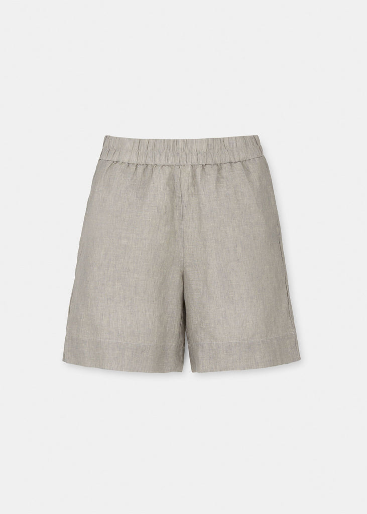 Aiayu - Shorts Long Linen - Grey